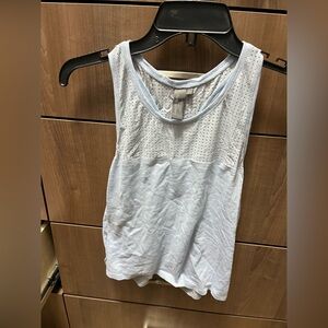 Baby Blue Sweaty Betty crop workout Tank